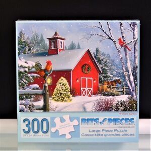 Winter Barn II Bits and Pieces Jigsaw Puzzle